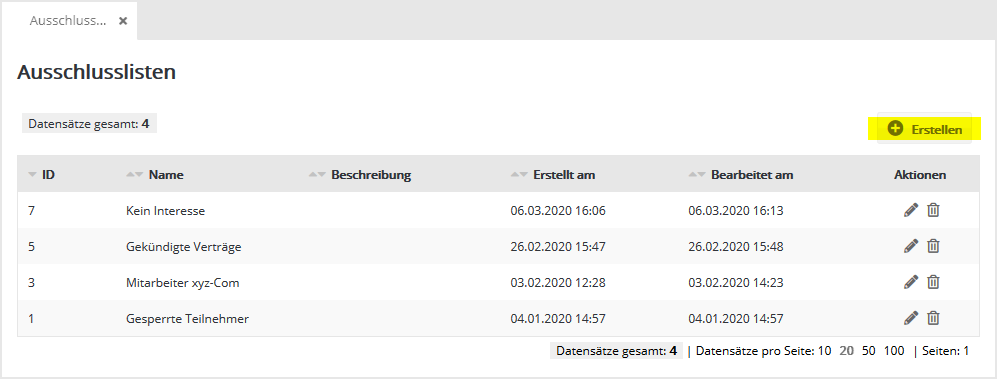 Abonnentenlisten in Chili-Newsletter-Software
